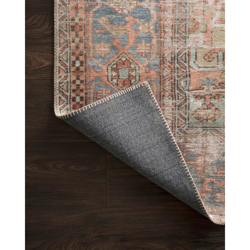 Classic Sky Blue 5' x 7'6" Hand-Knotted Wool Blend Rug