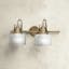 Archie Vintage Brass 17" Dimmable 2-Light Vanity Fixture