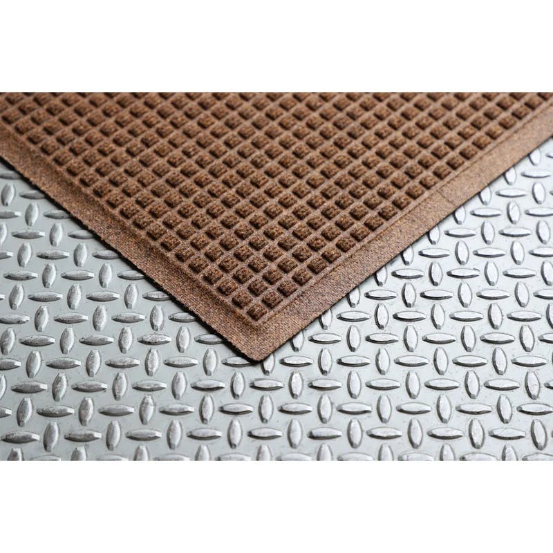 Cordova Dark Brown Flame-Resistant Outdoor Grill Mat - 3'x5'