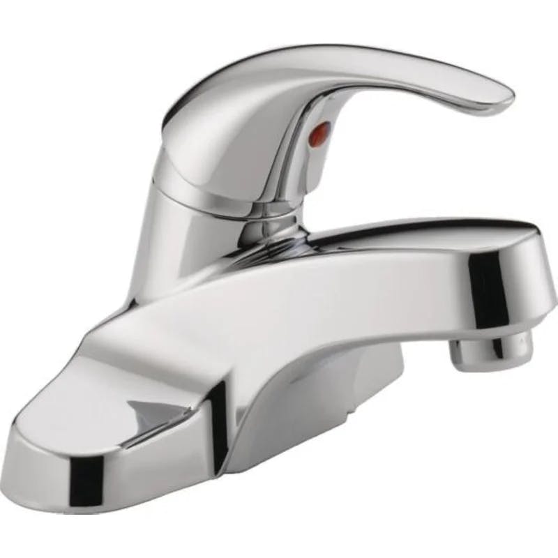 Core Polished Chrome Single-Handle Mid-Arc Bathroom Faucet