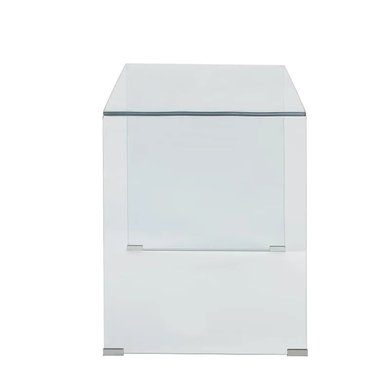 Ripley Transparent Glass 47.25'' Home Office Desk
