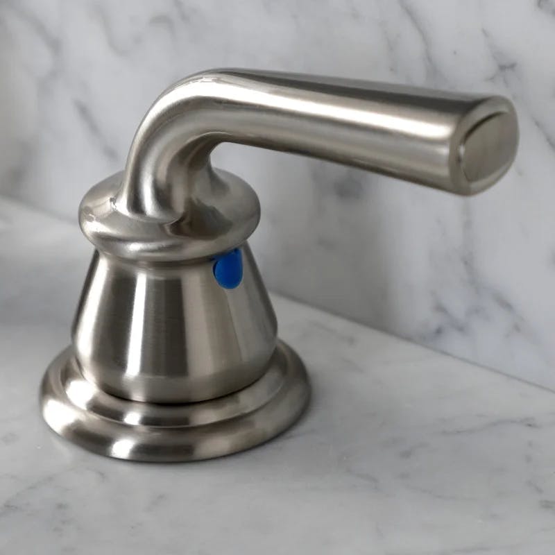 Elegant Traditional Brushed Nickel Widespread Bathroom Faucet