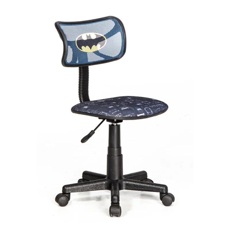 Compact Swivel Task Chair in Breathable Black Mesh