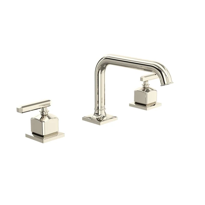 Elegant Transitional 16" Widespread Polished Nickel Faucet
