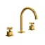 Transitional Polished Nickel Widespread Lavatory Faucet