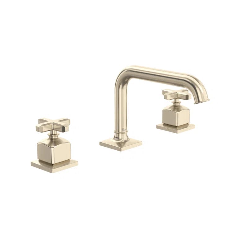 Elegant Transitional 16" Polished Nickel Widespread Faucet