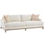 Ocean Calais Brass 88'' Upholstered Sofa with Down Fill Cushions