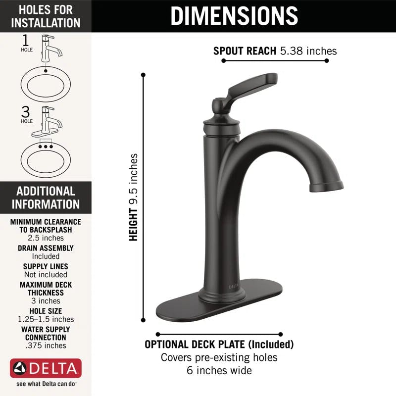 Modern Contemporary 10" Single Hole Stainless Steel Bathroom Faucet
