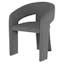 Anise Shale Grey Metal Arm Chair with Plastic Glides