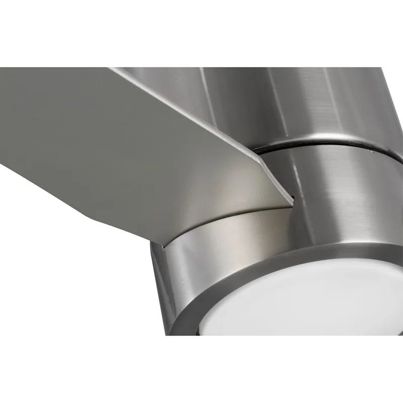 Braden 56" Brushed Nickel 3-Blade Ceiling Fan with LED Light