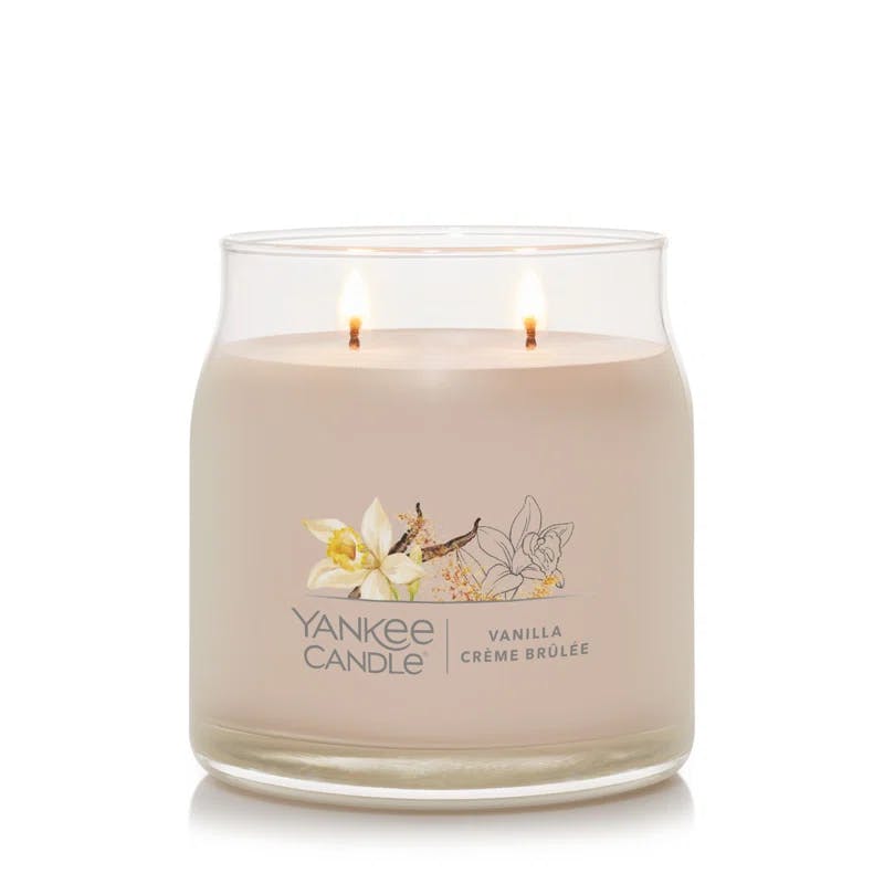 Red Vanilla Crème Brulée Scented Soy Jar Candle, 13oz