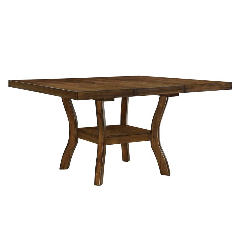 Darla Transitional Brown Extendable Rectangular Dining Table