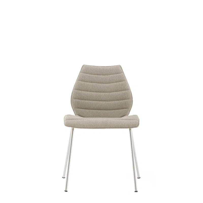 Maui Soft Noma Beige Metal Upholstered Chair