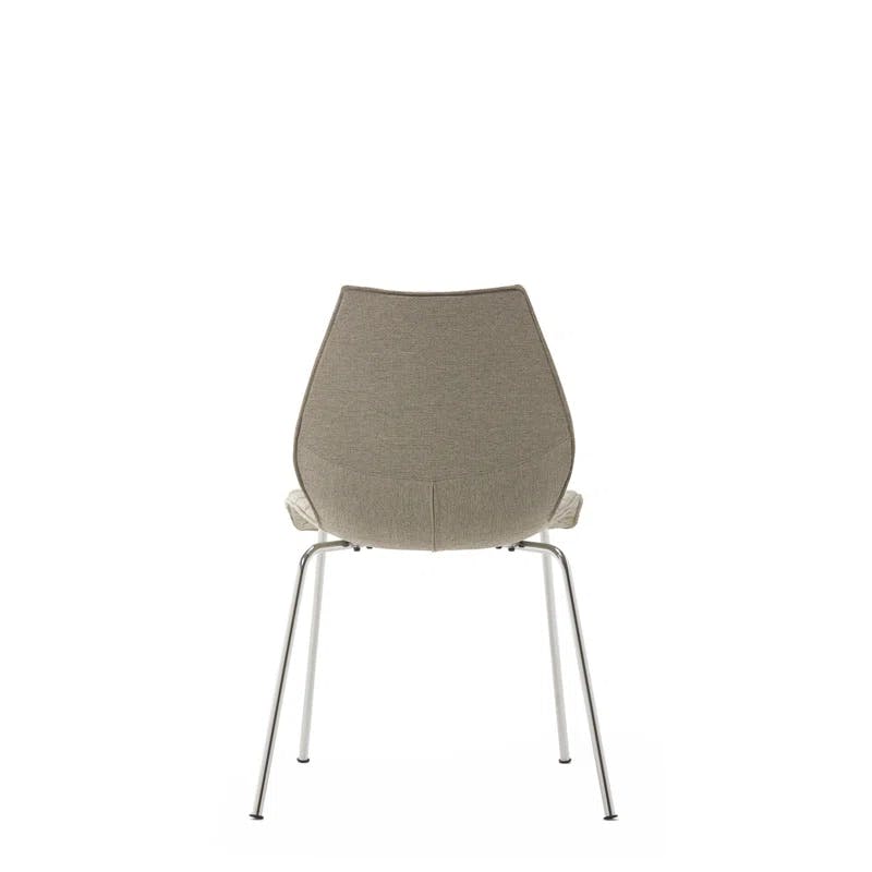 Maui Soft Noma Beige Metal Upholstered Chair