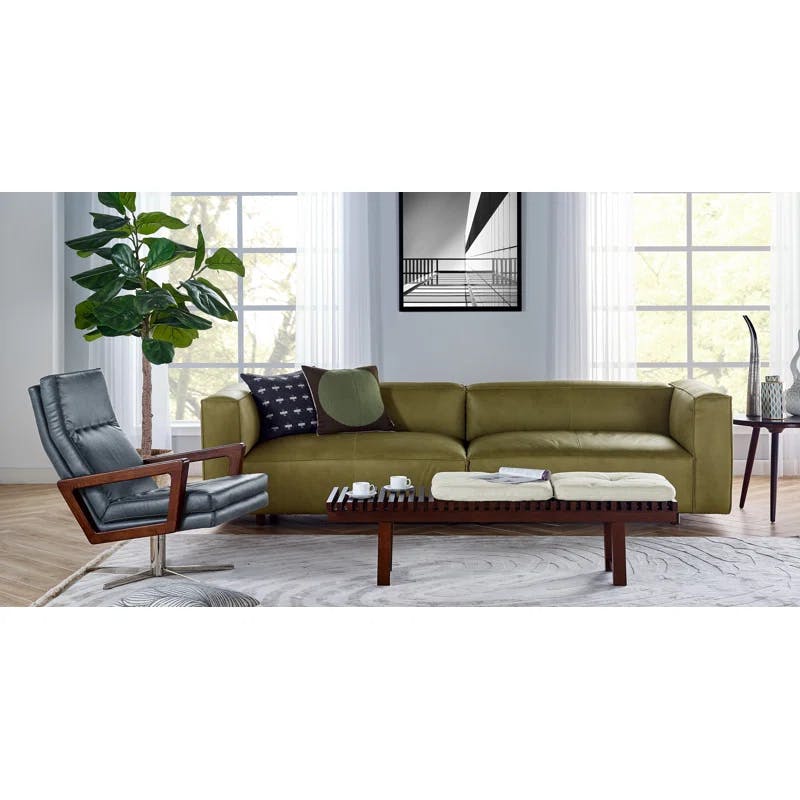 Wilkins 59'' Contemporary Charcoal Fabric Upholstered Bench