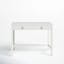 Elin Contemporary White Wood Writing Desk with Drawers