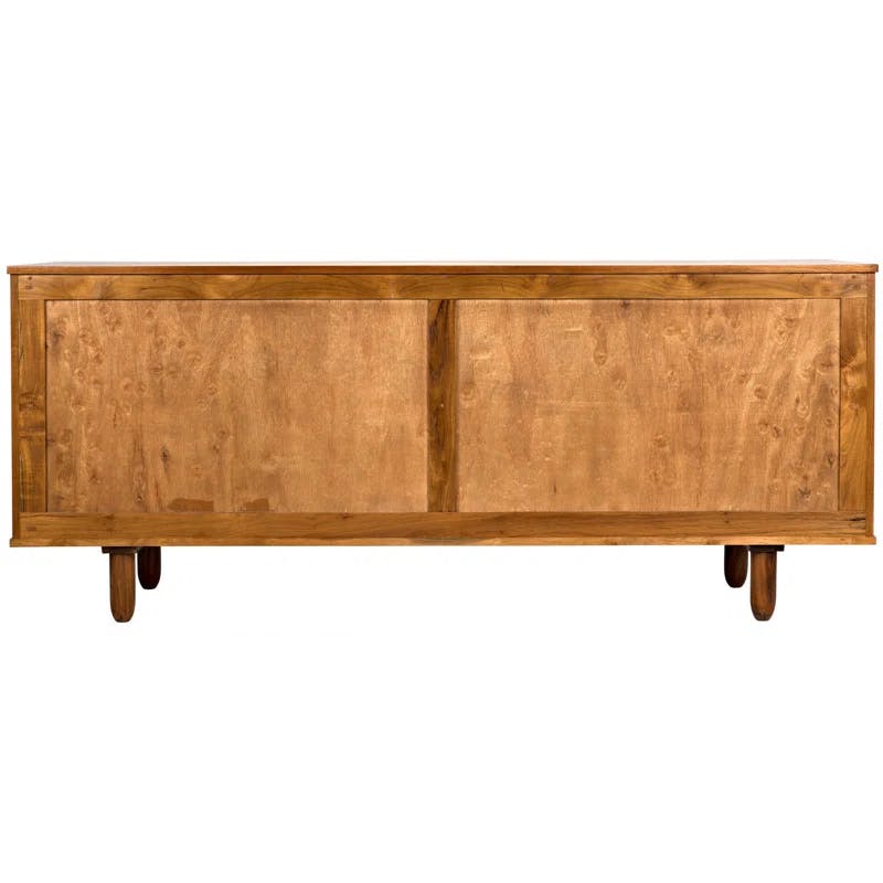 Sian Rush Seagrass and Teak Sideboard - Natural Finish