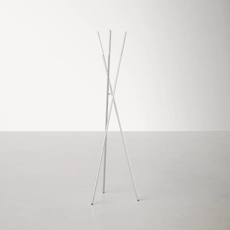 Lorant Minimalist Silver LED Tree Floor Lamp, 73.5''