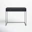 Mugello Solid Acacia Wood Desk with Textured Drawers in Black