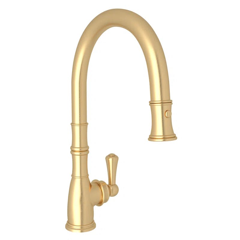 Classic Elegance 16" Polished Nickel Pull-out Spray Kitchen Faucet