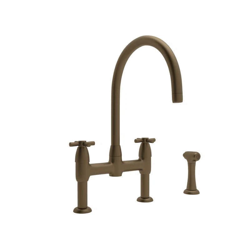 Modern Polished Nickel Kitchen Faucet with Pull-Out Spray and Side Spray