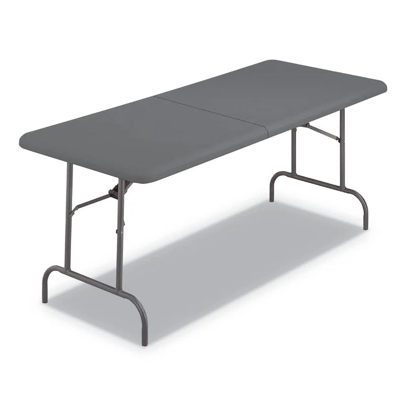 Charcoal Gray 72" Lightweight Bi-Fold Multipurpose Table