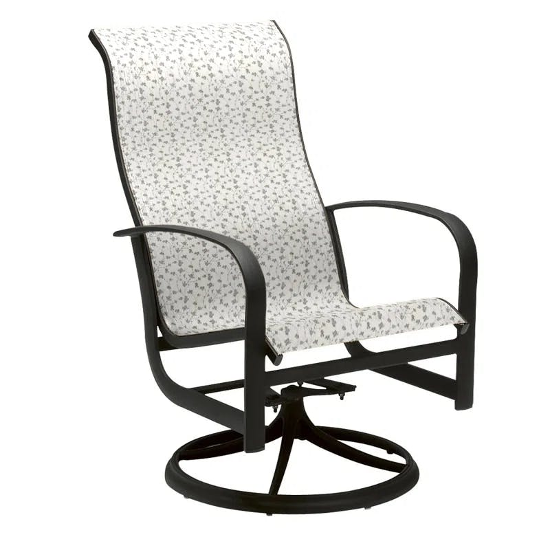 Fremont Porcelain Cushioned Aluminum Outdoor Dining Armchair