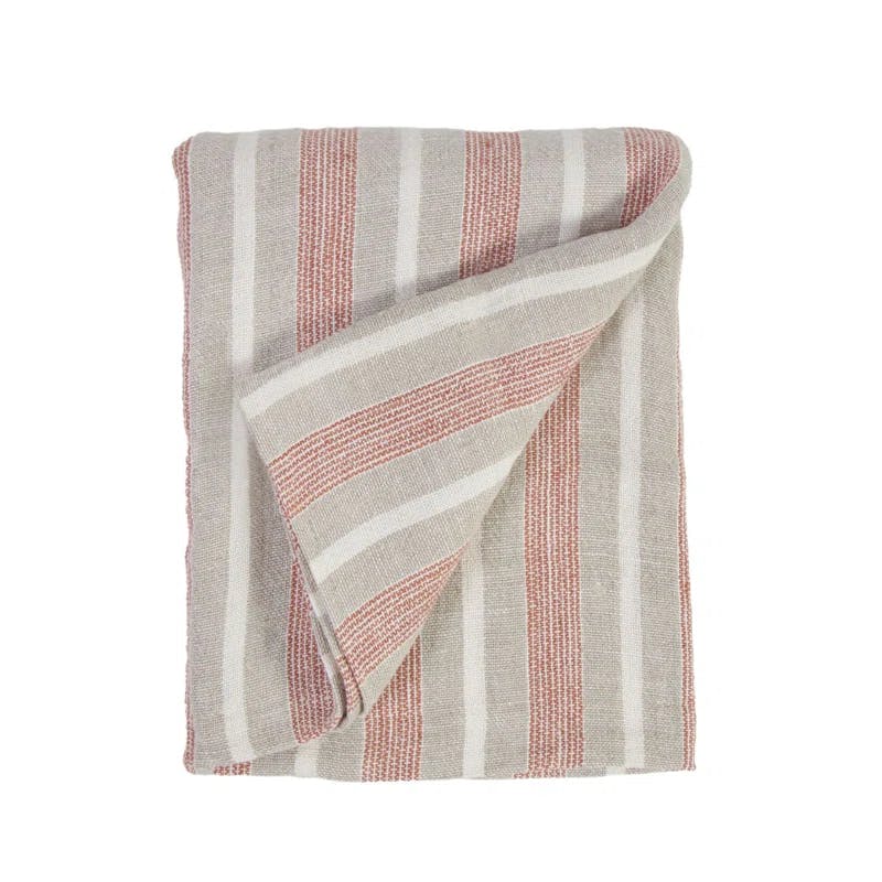 Montecito Queen-Size Cozy Knitted Linen Blend Blanket