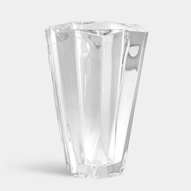 Precious Handmade Large Crystal Clear Table Vase
