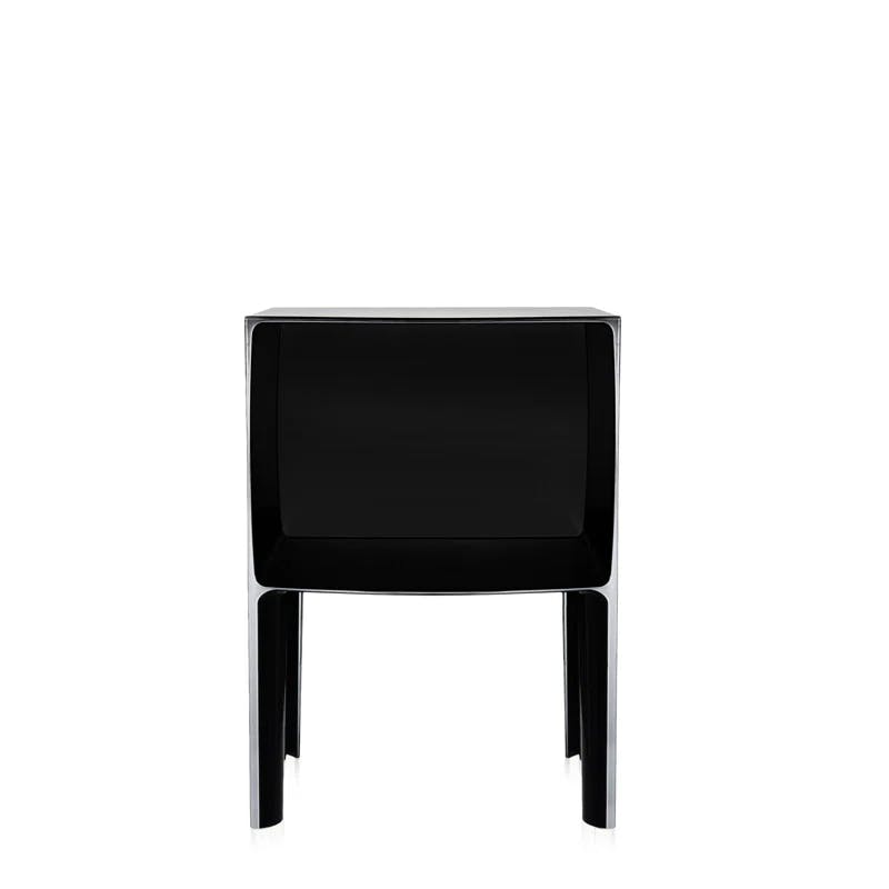 Small Ghost Buster Black Square Plastic Side Table