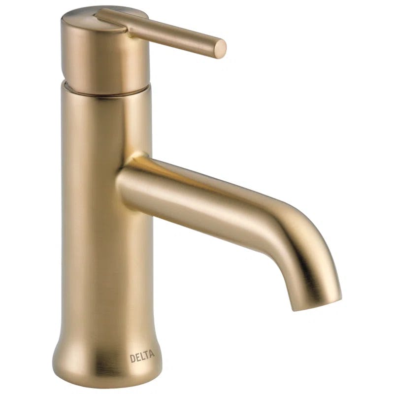 Delta Trinsic Modern Stainless Steel & Bronze Bathroom Faucet