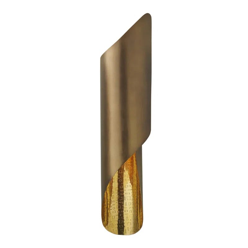 Curl Antique Brass and Bronze Dimmable Wall Sconce
