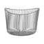 Satellite Taupe Powder-Coated Steel Round Storage Basket