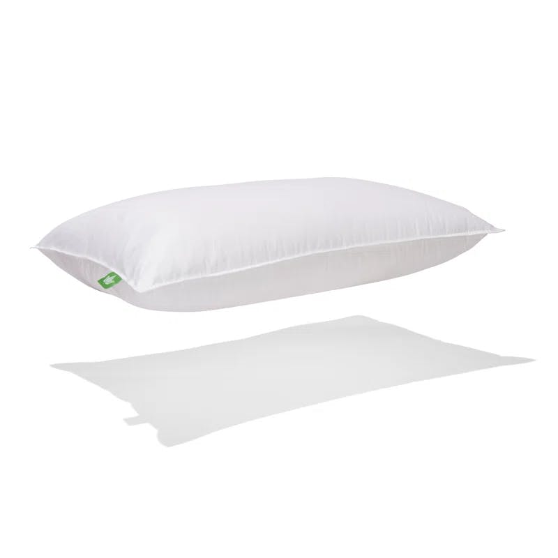 Luxurious King-Sized Down Perfect Firm Support Pillow, White