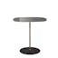 Thierry Gray Square Petite Metal & Glass Table by Piero Lissoni