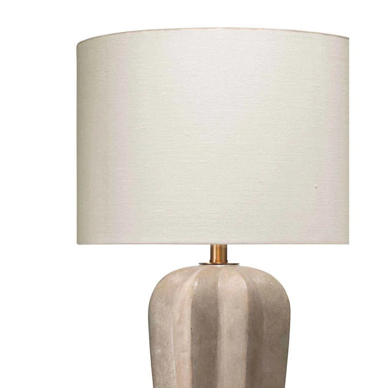 Raleigh 19.5'' White Concrete Buffet Table Lamp with 3-Way Switch