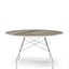 Citterio Luxe 50" Round Aged Bronze Marble Dining Table
