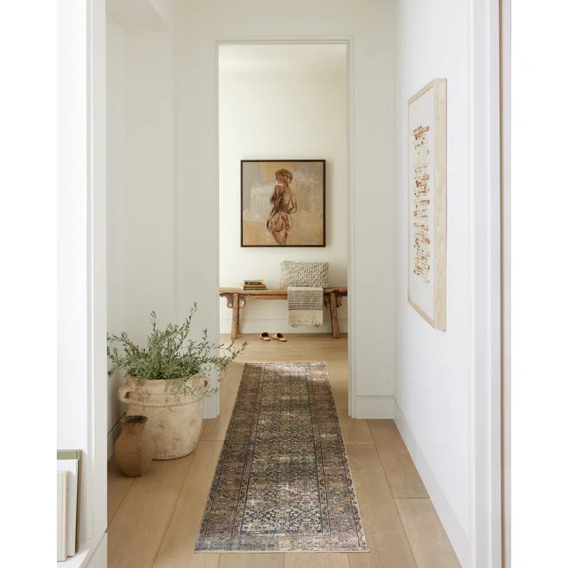 Amber Lewis x Loloi Vintage-Inspired Multicolor Polyester 8'3" x 11'3" Rug