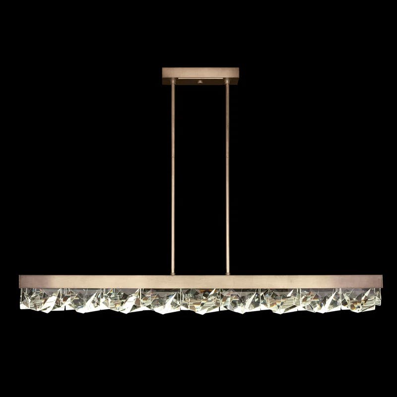 Elegance Strata 54.5" Bronze Crystal LED Island Light