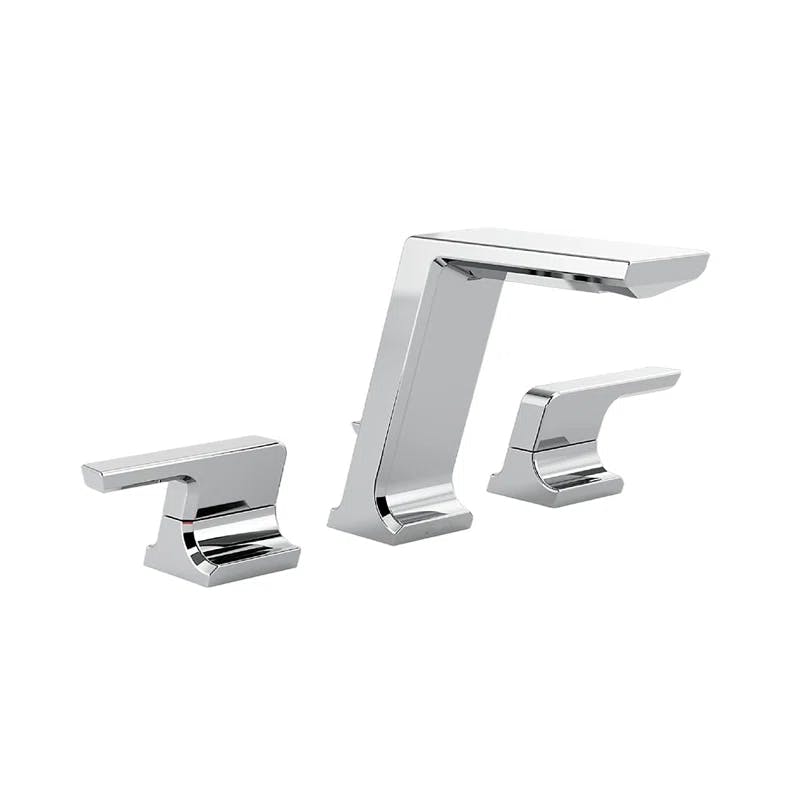 Pivotal 16" Widespread Chrome Bathroom Faucet with Modern Design