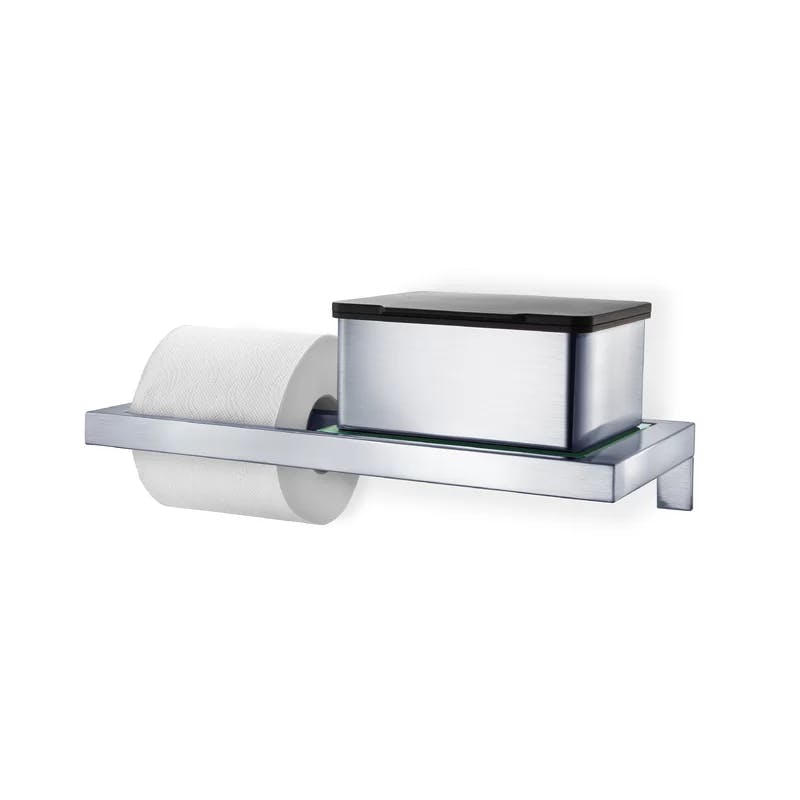 Menoto Matte Stainless Steel Freestanding Bathroom Storage