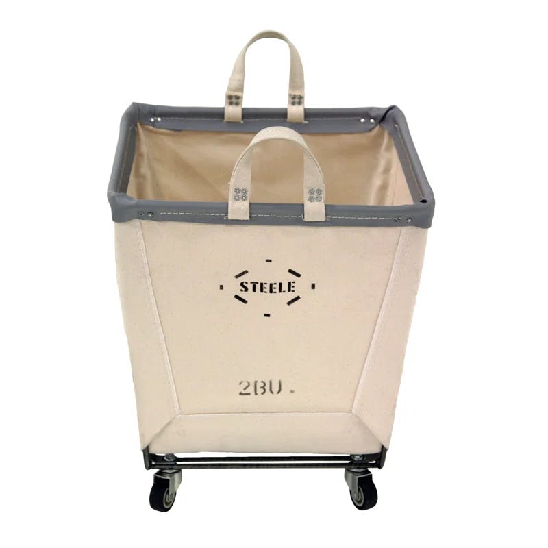 Urban Square Canvas Rolling Storage Bin with Casters