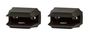 Alno Geometric Chocolate Bronze Shelf Brackets - Set of 2