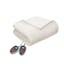 Twin Ivory Knitted Reversible Heated Blanket