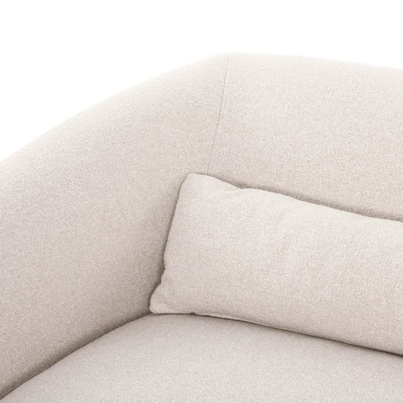 Winfield Rolled Arm Sofa in Torrance Ecru Performance Fabric