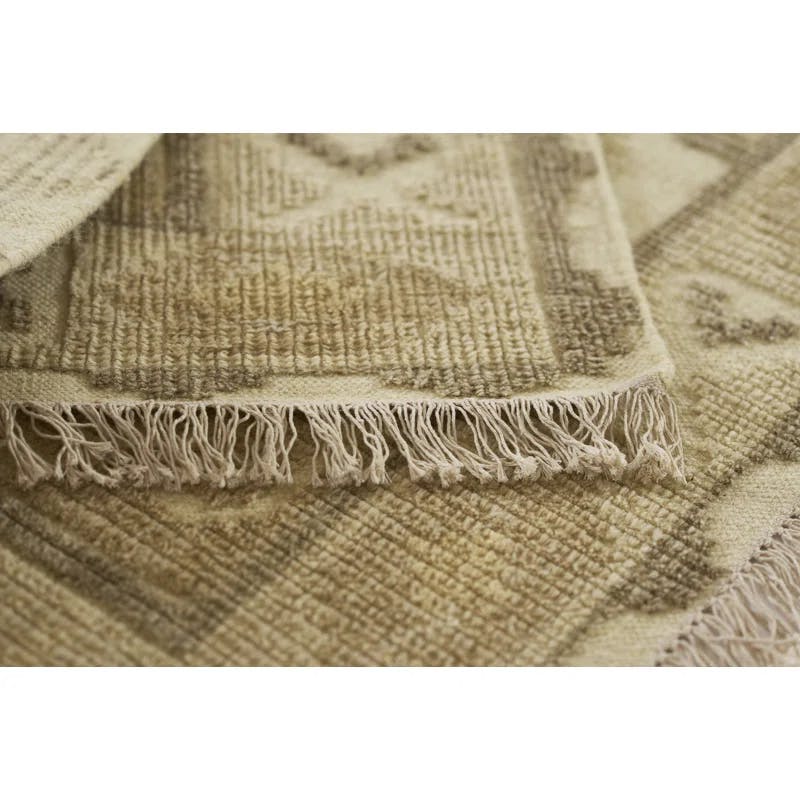 Bristol Artisanal Beige Wool 8' x 10' Area Rug