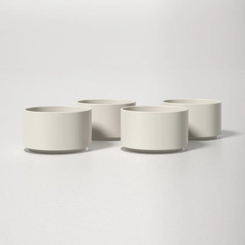 Moonbeam Classic 4-Piece Ceramic Dessert Bowl Set