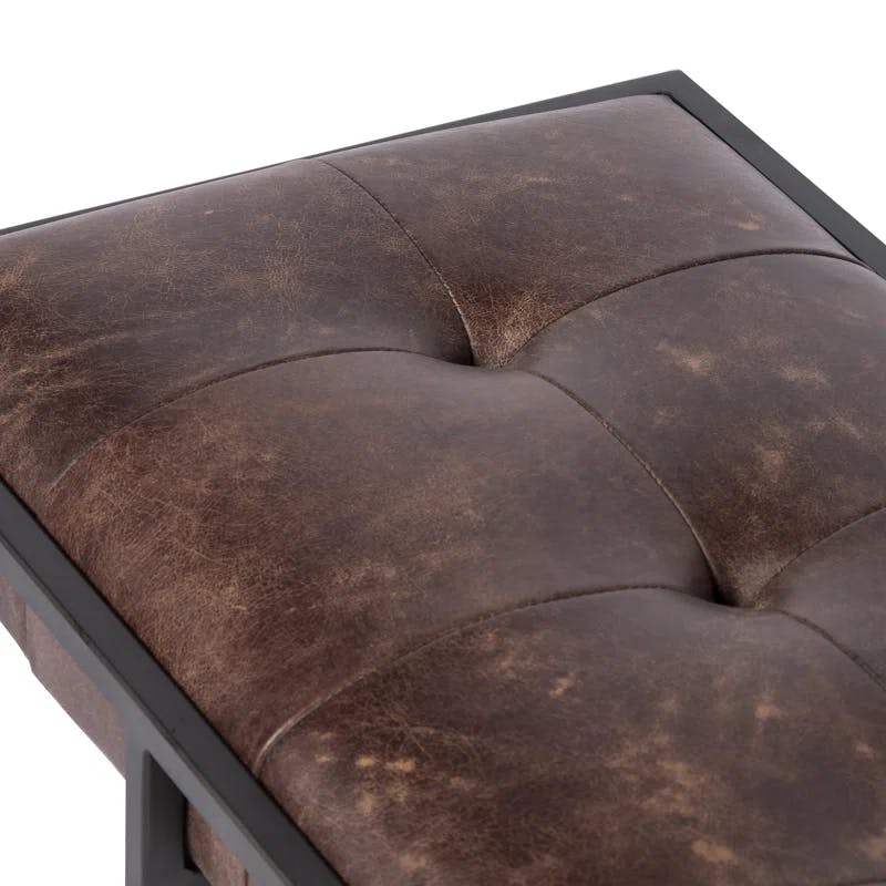 Jazelle Genuine Leather Bench