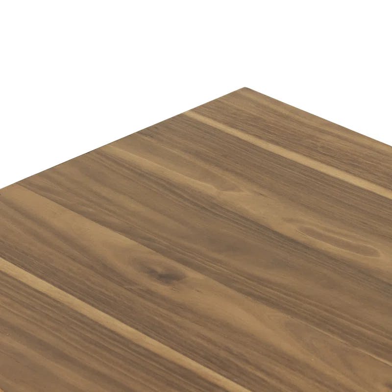 Hudson Modern Rectangular Brown Wood Coffee Table with Storage