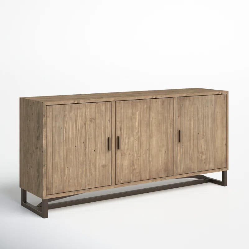 Rothwell 68" Reclaimed Pine Wood Transitional Sideboard